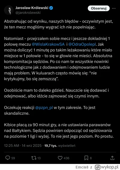 Emcis8 - Droga krzyżowa uciemiężonego ludu krakowskiego trwa dalej 

#mecz