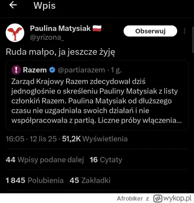 Afrobiker - #polityka #partiarazem #twitter 

Na X trwa ostra wymiana ciosów ( ͡°( ͡°...