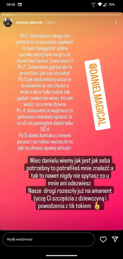 ChomiczekGrchw - #danielmagical dymy