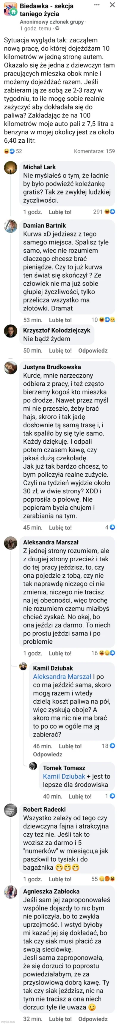 LajfIsBjutiful - Justynę też dałem bo ma bardzo ciekawy tok myślenia: mnie NARZECZONY...