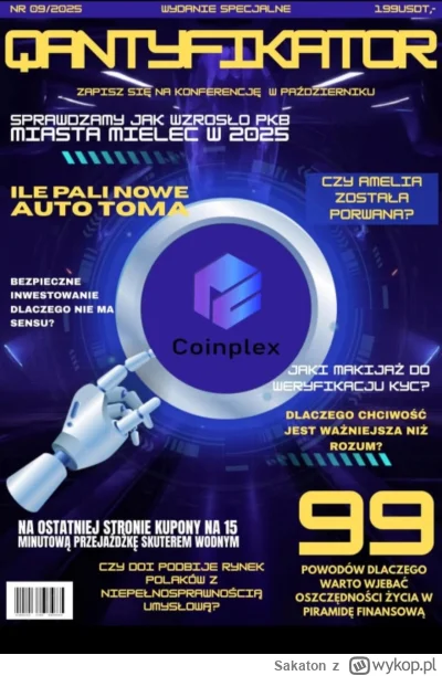 Sakaton - #coinplex po więcej informacji zapraszam jutro o 18