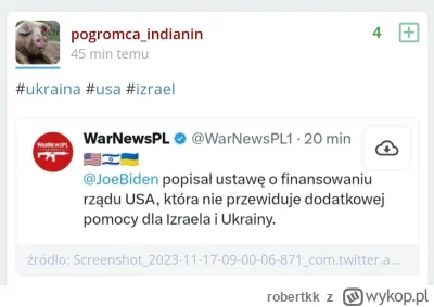 robertkk - A pogromca_indianin juz drugi dzien sie pociesza, ze w ustawie o finansowa...