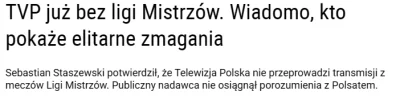 melquiades - A więc strumyk jedynym oficjalnym nadawcą Ligi Mistrzów w sezonie 2023/2...