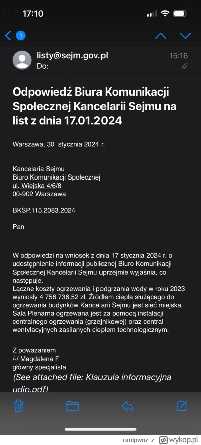 raulpwnz - Jak coś to sejm wydał w zeszłym roku ponad 4,7mln PLN na ogrzewanie dupsk ...