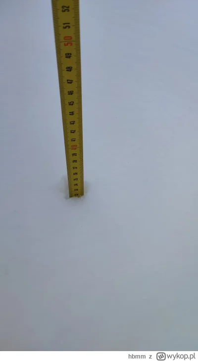 hbmm - #zima u mnie 32cm #snieg w #malopolska 20km na północ od #krakow a jak u was?
