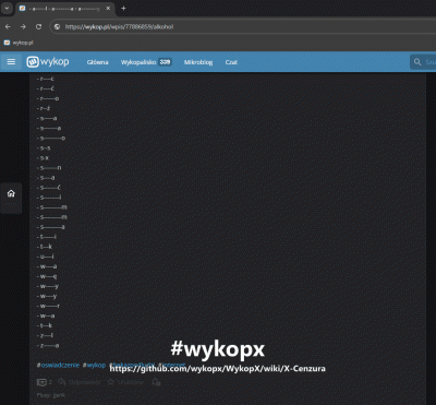WykopX - Przykład działania w GIF-ie