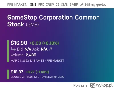 Polasz - Lista obecności premarket
#gme