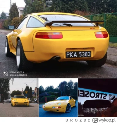 DROZD - Szuka ktoś unikatu?
Oto żółte Porsche 928 Strosek na czarnych blachach... Jes...