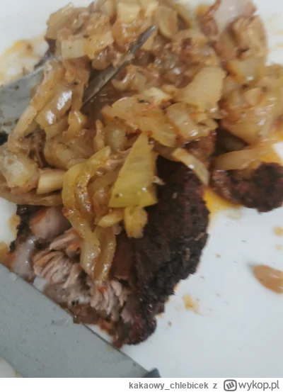 kakaowy_chlebicek - Karkówka z cblq na obiad, reszta w piekarniku #przegryw #jedzzwyk...