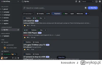 kossakov - @Darased93: no ja gram na ps4, ale tylko DMZ
na discordzie redditowym chyb...