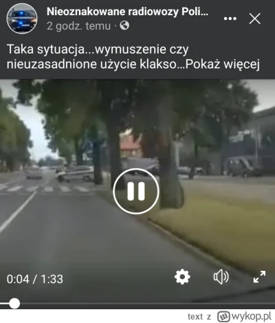 text - Co zrobi policja, jeśli sama wymusi, jeśli wystraszony użyjesz klaksonu? 
a) p...