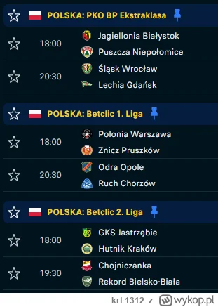 krL1312 - widzicie to? to nie żart, to się dziś zaczyna (｡◕‿‿◕｡)
#mecz #ekstraklasa #...