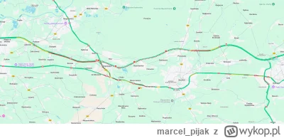 marcel_pijak - Takiej sytuacji dawno nie było. Kraków-Brzesko z małymi przerwami stoi...