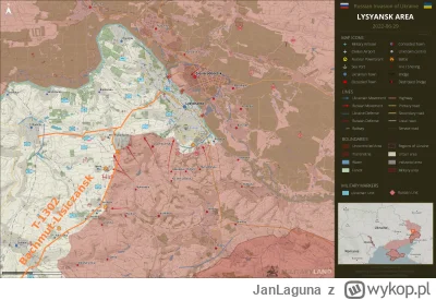 JanLaguna - Sytuacja pod Lisiczańskiem 29 czerwca. Kilka dni później, Droga T-1302 wy...