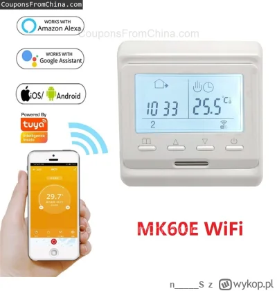 n____S - ❗ MINCO HEAT Programmable Tuya WiFi Thermostat [EU/CN]
〽️ Cena: $20.55 (dotą...
