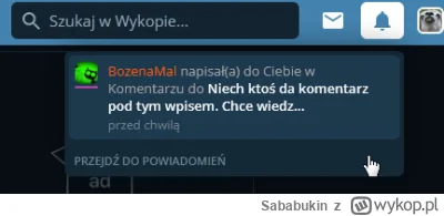 Sababukin - @BozenaMal: U mnie przy dzwonku się pojawiła, dzięki.
 
Nie dostaniesz
@v...