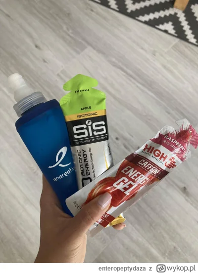 enteropeptydaza - Ten asortyment spożyłam w trakcie (żele co 40 minut). Wody zdecydow...