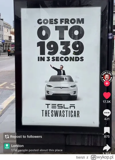 banzi - Przystanek autobusowy w Londynie

#polityka #tesla #elonmusk