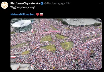 zdrajczyciel - Uczestnicy Marszu Miliona Serc spontanicznie uformowali krzyż celtycki...