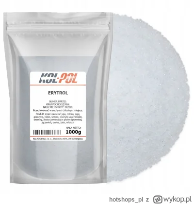 hotshops_pl - ERYTROL 1kg Erytrytol Naturalny słodzik Bez kalorii Zamiennik cukru 

h...
