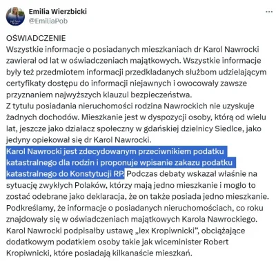 Tommy__ - Pojawiło się oświadczenie rzeczniczki Nawrockiego. Tak to prawda, że zakaz ...