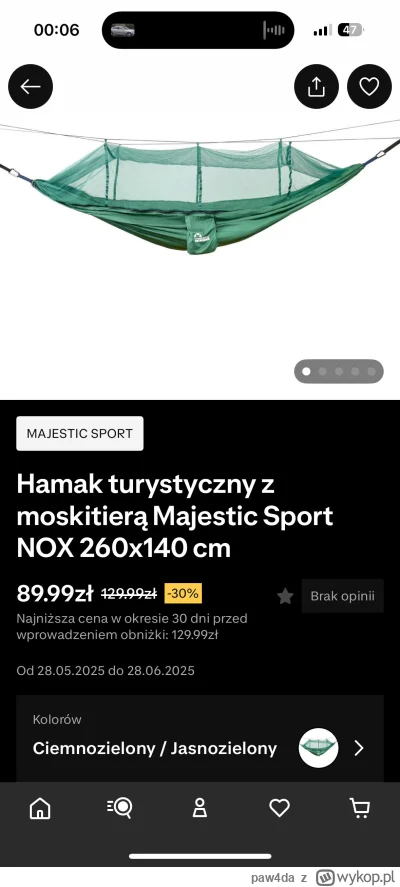 paw4da - Który hamak z moskitierą? 
#survival  #hamakboners