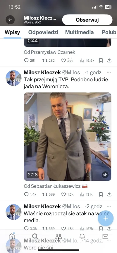 Lujdziarski - #bekazpisu #tvpis Niezalezne dziennikarstwo, a w tle portret prezydenta...