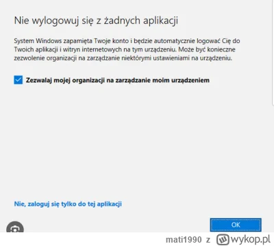 mati1990 - @gorzki99: nie, zalogował się do teamsa służbowym kontem na prywatnym lapk...