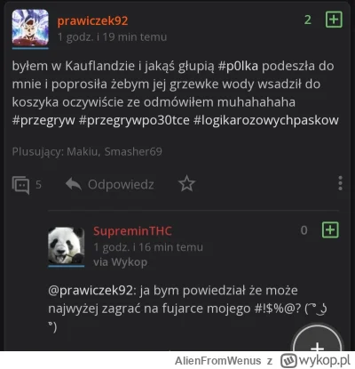 AlienFromWenus - Dożyliśmy czasów, w których jedni imbecyle popisują się przed drugim...