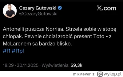 miki4ever - #f1 ja rozumiem kibiców, ale od dziennikarza to jednak człowiek oczekuje ...
