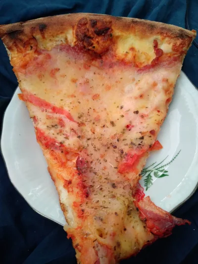 xardus112 - Właśnie odgrzałem sobie kawałek pizzy z boczkiem i pomidorem, ostatni pos...