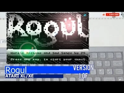 C.....U - Rogul - (Atari XL/XE)
https://bocianu.atari.pl/blog/rogul

#roguelike #atar...