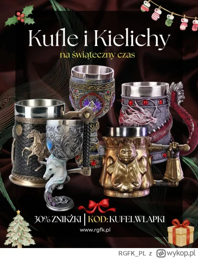 RGFK_PL - 🍷 KUFELKI I KIELICHY 🍺

Na zewnątrz ❄️  zimno i ciemno, a to oznacza, że ...