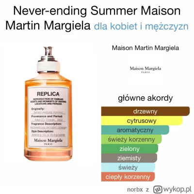 norbx - Nowość! Maison Margiela Never Ending Summer - 5,3zł/ml można też coś dobrać #...