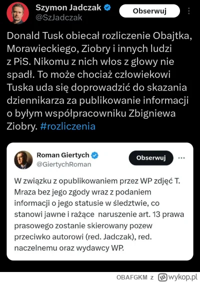 OBAFGKM - #bekazlewactwa #polityka