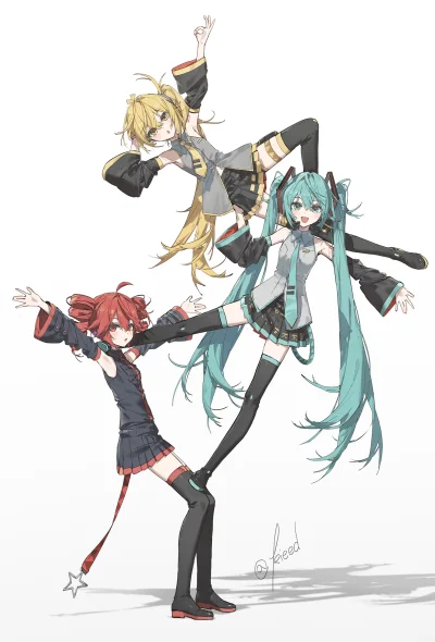 gabrysianowa - #hatsunemiku #kasaneteto #akitaneru #vocaloid #anime