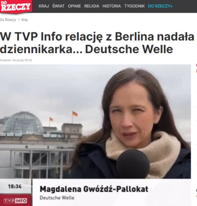 dom_perignon - @retzev: Korespondentem z Berlina jest dziennikarka Deutsche Welle