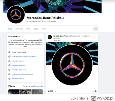 Lukardio - #mercedes

https://www.facebook.com/MercedesBenzPolska/?locale=pl_PL

#pra...