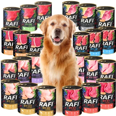 n____S - ❗ Rafi Wet MIX Dog Food 24 Flavors VALLEY NOTETS 400 G X 24 PCs [EU]
〽️ Cena...