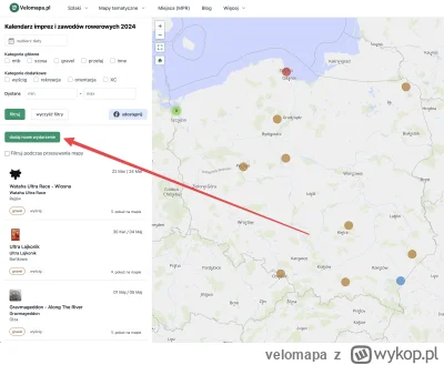 velomapa - Kalendarz imprez jeszcze świeci pustkami ale niedługo to się będzie powoli...