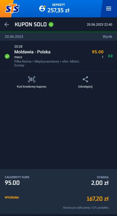 Weronisia97 - #mecz #bukmacherka mnie się podobało