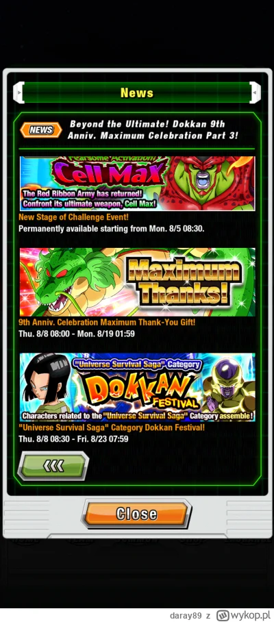 daray89 - @daray89 rzekomo 08.08. wejdzie do nas, razem z tym giftem zapowiedzianym w...