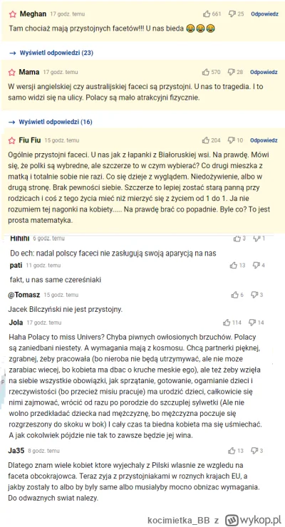 kocimietka_BB - Serio cały czas się zastanawiam czy te komentarze na babskich portala...