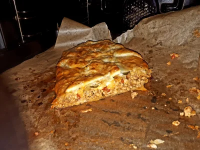 adrianoX - Mięso mielone z cebulą, czosnkiem +  pół papryki  i z 2 ogórki kiszone i j...