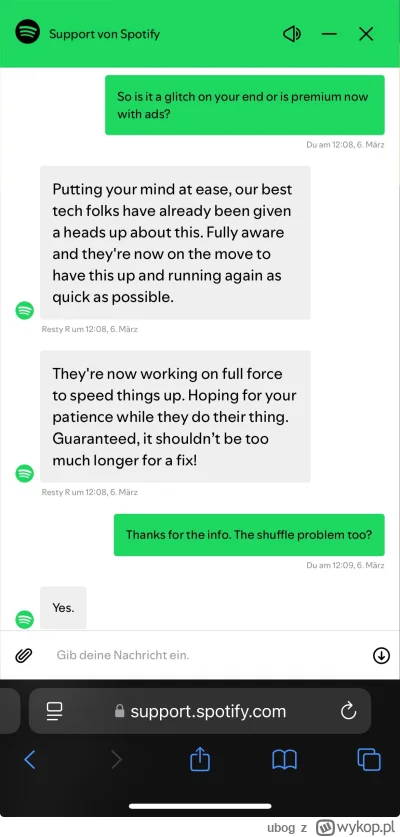 ubog - @piotre94: globalny problem, zdaje się dotyczyć zarówno płatnych wersji jak i ...