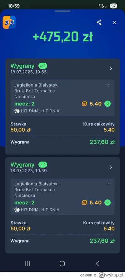 calban - To jest ekstraklasa, dzięki słoniki 

#mecz