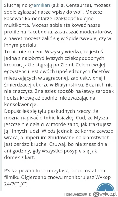 TigerBenzo88 - #kononowicz #szkolna17 #us17 #patostreamy             
 No i to się w ...