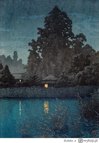 Bobito - #obrazy #sztuka #malarstwo #art

Nocny deszcz w Omiya , Hasui Kawase, 1930