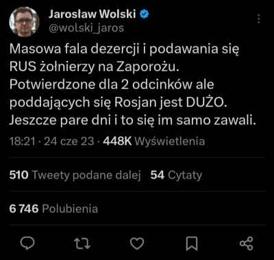 Kek11 - Czyli jednak nie będzie masowych dezercji ( ͡° ʖ̯ ͡°)
#wolski