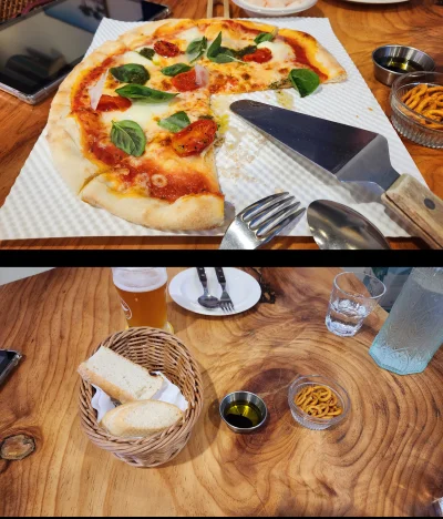 josb515 - 오늘의 점심식사.
Dzisiejszy obiad.
Margherita pizza i cztery piwa z Goose Island
P...